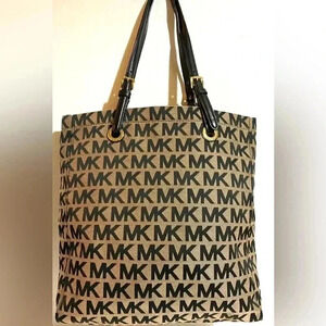 Michael kors MK signature print canvas tote handbag